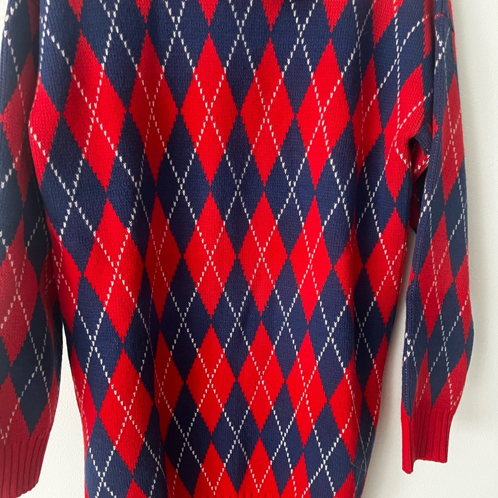 Gucci Argyle Jacquard Sweater Dress - Picture 3 of 10